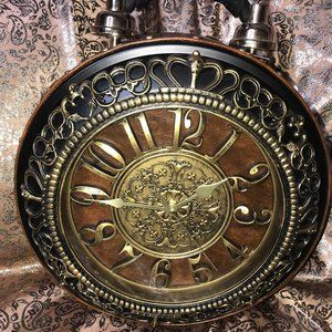 Time Is of The Essence Novelty Clock Bag in Brown